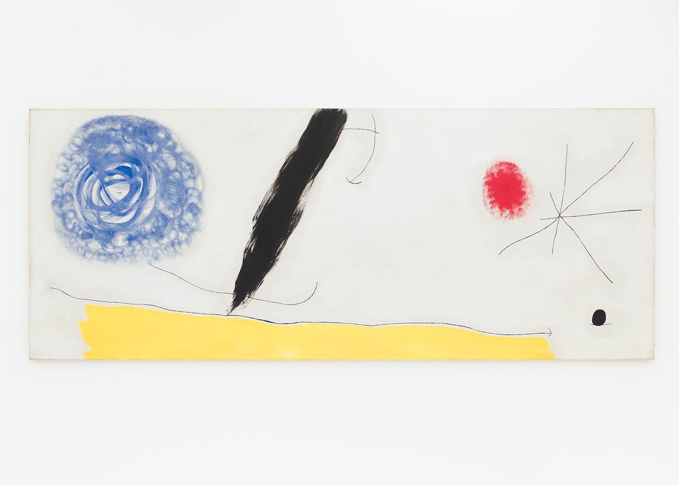 Joan Miró Oiseau éveillé par le cri de l'azur s'envolant sur la plaine qui respire (Bird Woken by the Cry of the Azure Flying Away Across the Breathing Plain), January 3, 1968