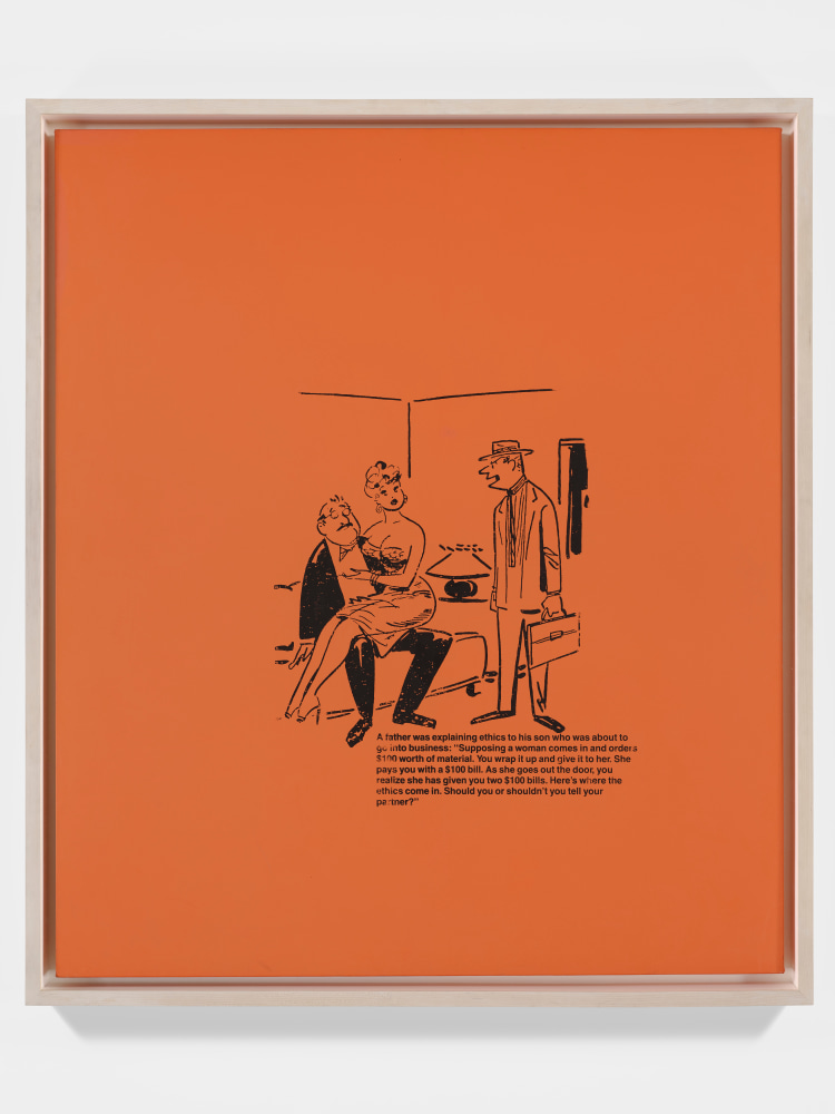 Untitled, 1988
Acrylic and silkscreen on canvas
56.14 x 48.3 inches&amp;nbsp;

&amp;copy; Richard Prince