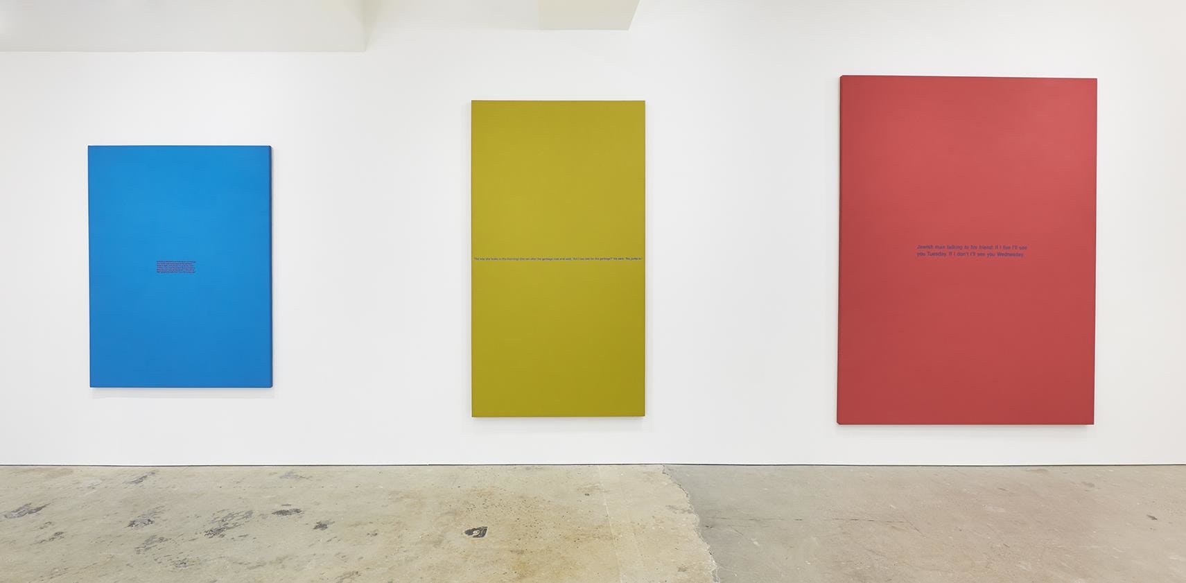 Installation view, Nahmad Contemporary. Photographs by Tom Powel Imaging