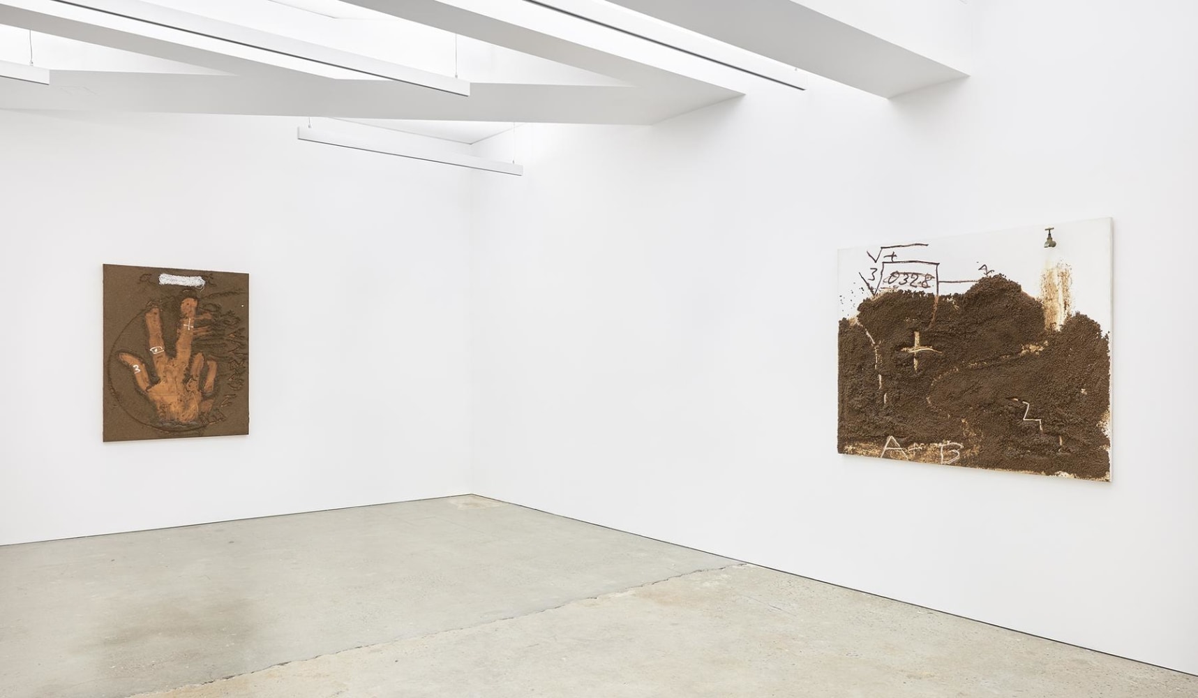 TÀPIES: PAINTINGS, 1970-2003&amp;nbsp;at Nahmad Contemporary. Photographs by Tom Powel Imaging.