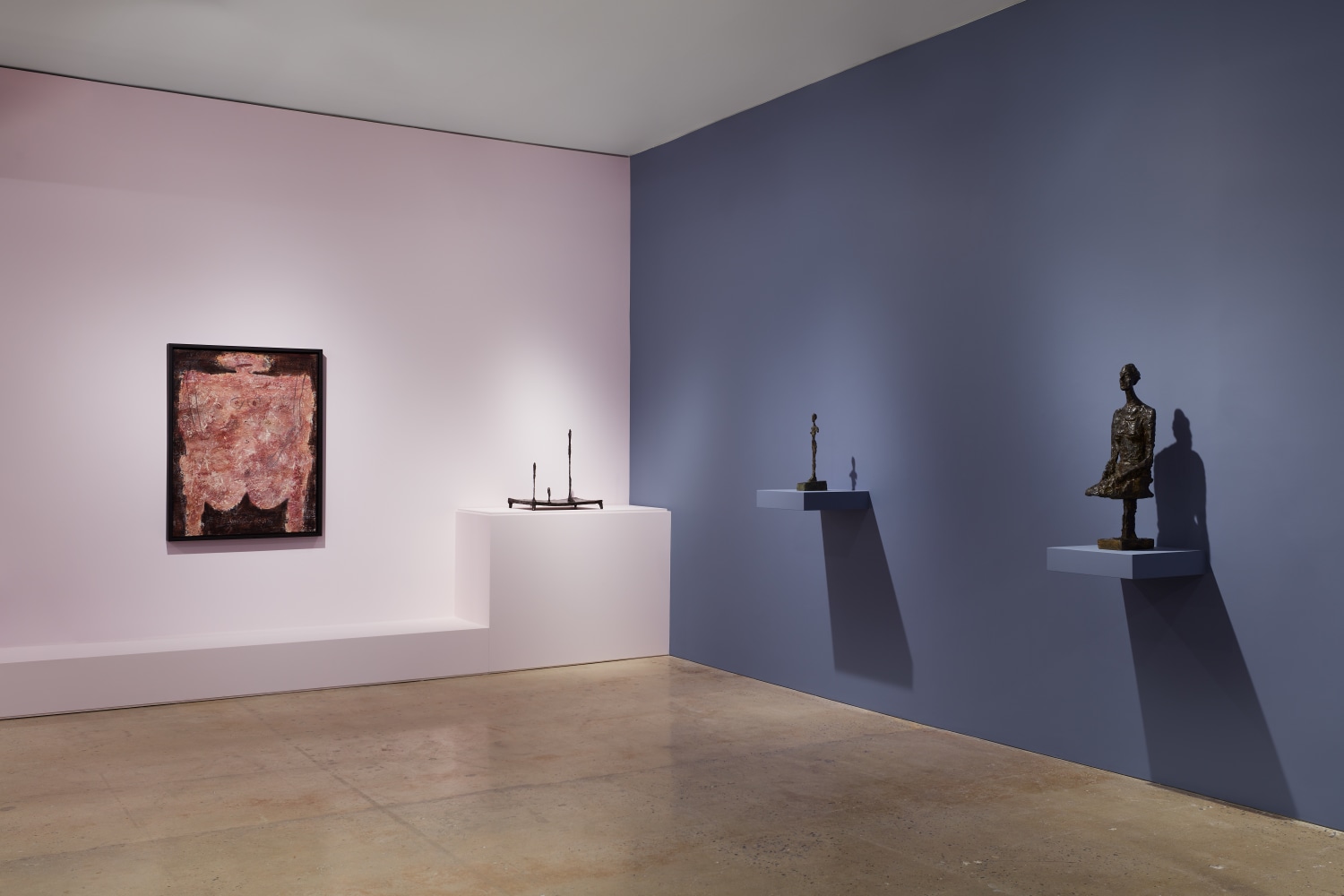 Installation view, &amp;ldquo;Dubuffet x Giacometti,&amp;rdquo; Nahmad Contemporary, New York, 2024. &amp;copy;️ Succession Alberto Giacometti / Artists Rights Society (ARS), NY 2024; &amp;copy;️ 2024 Artists Rights Society (ARS), New York / ADAGP, Paris. Photo by Tom Powel Imaging.