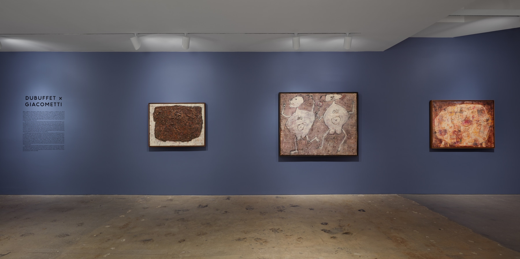 Installation view, &amp;ldquo;Dubuffet x Giacometti,&amp;rdquo; Nahmad Contemporary, New York, 2024. &amp;copy;️ Succession Alberto Giacometti / Artists Rights Society (ARS), NY 2024; &amp;copy;️ 2024 Artists Rights Society (ARS), New York / ADAGP, Paris. Photo by Tom Powel Imaging.