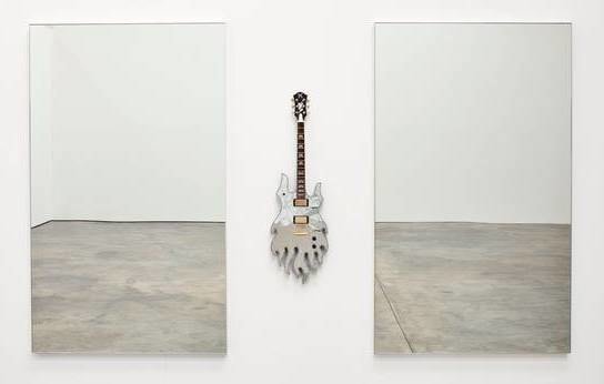 JOHN ARMLEDER
Untitled,&amp;nbsp;2008
Mirrors and Guitars
78.7 x 118.1 x 1.9 inches / 200 x 300 x 4.8 cm