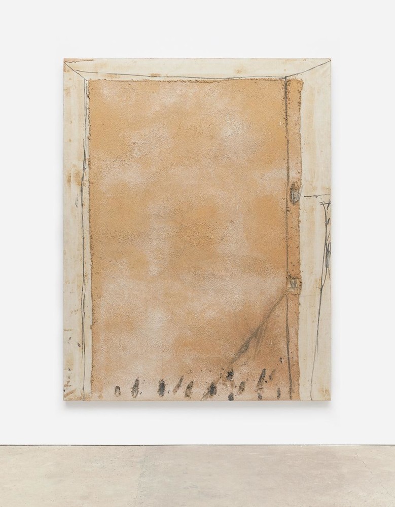 Door-Wall,&amp;nbsp;1970, Sand and mixed media on canvas, 63 3/4 x 51 1/4 in. (162 x 130 cm.)&amp;nbsp;&amp;copy; 2017 Comissi&amp;oacute; T&amp;agrave;pies / Artists Rights Society (ARS), New York / VEGAP, Madrid