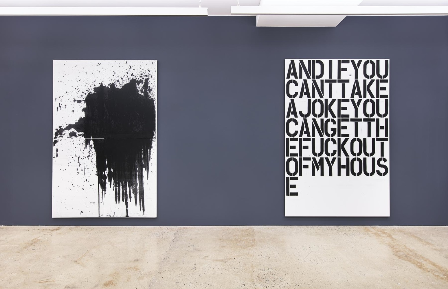 WARHOL, WOOL, GUYTON&amp;nbsp;at Nahmad Contemporary. Photographs by Tom Powel Imaging. &amp;nbsp;&amp;copy; Christopher Wool; Courtesy of the artist and Luhring Augustine, New York.&amp;nbsp;