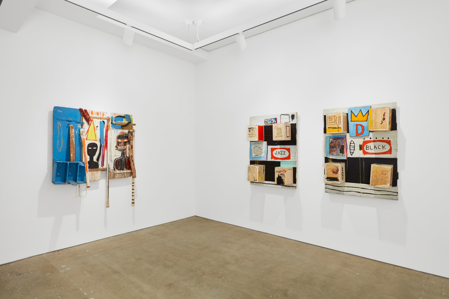 Installation view, Nahmad Contemporary. Photography by Tom Powel Imaging.&amp;nbsp;
Artwork &amp;copy; 2022 Estate of Jean-Michel Basquiat. Licensed by Artestar, New York