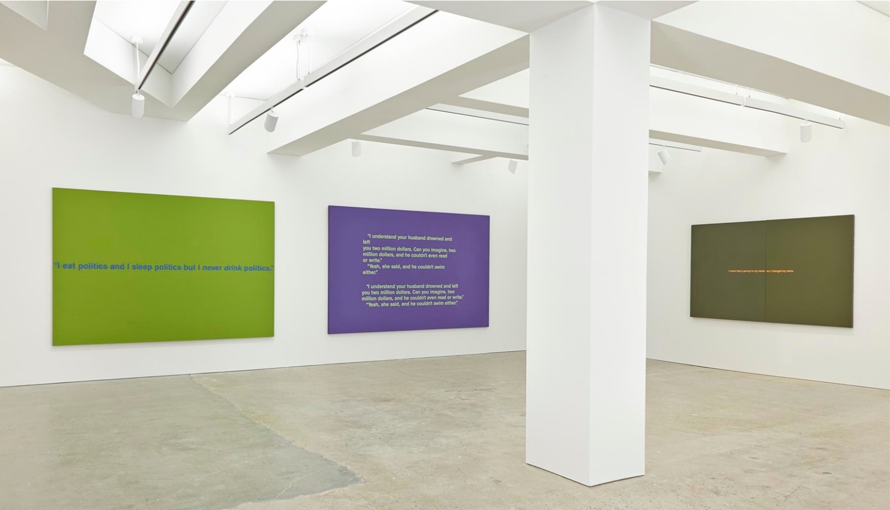 Installation view, Nahmad Contemporary. Photographs by Tom Powel Imaging