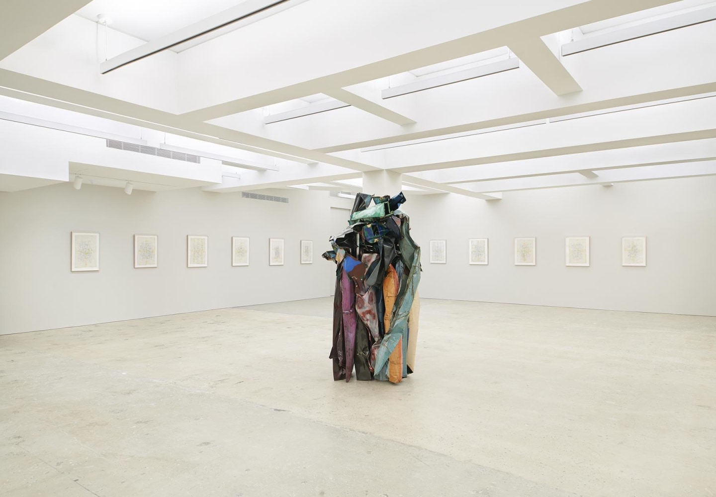 Nahmad Contemporary, John Chamberlain Installation View 1