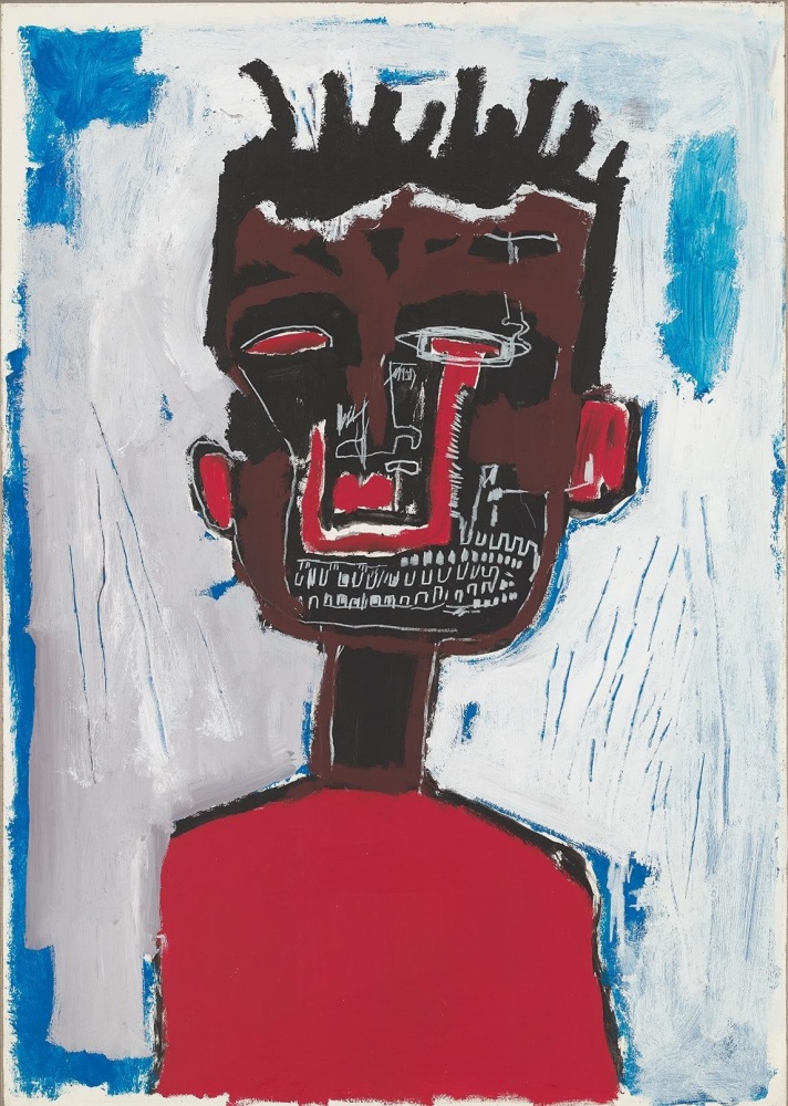 JEAN-MICHEL BASQUIAT
Self-Portrait,&amp;nbsp;1984
Acrylic and oil on sketch paper mounted on canvas
39 x 28 inches / 99.1 x 71.1 cm