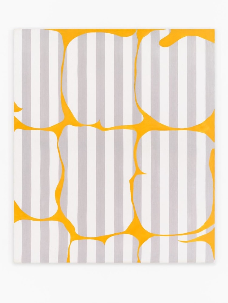 Photo-souvenir:&amp;nbsp;Variable Forms Painting, May 1966,&amp;nbsp;Acrylic on white and grey striped cotton canvas,&amp;nbsp;89 x 75 in/&amp;nbsp;226 x 190 cm.&amp;nbsp;
Courtesy of the artist and Bortolami, New York