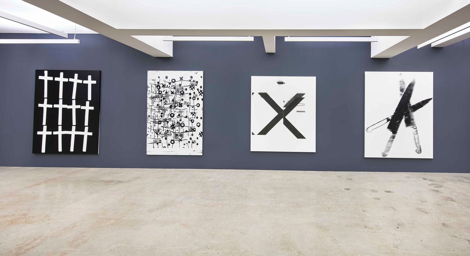 WARHOL, WOOL, GUYTON&amp;nbsp;at Nahmad Contemporary. Photographs by Tom Powel Imaging. Andy Warhol Artworks &amp;copy; 2016 The Andy Warhol Foundation for the Visual Arts, Inc. / Artists Rights Society (ARS), New York. &amp;copy; Christopher Wool; Courtesy of the artist and Luhring Augustine, New York. &amp;copy; Wade Guyton; Courtesy of the artist and Petzel Gallery, New York.