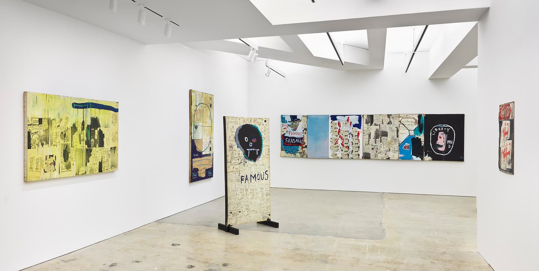 Installation view 5 of Jean-Michel Basquiat Xerox exhibition at Nahmad Contemporary