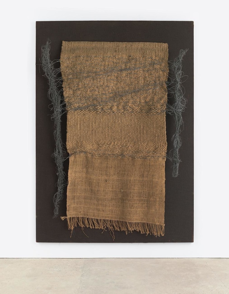 Composition,&amp;nbsp;1972, Tapestry, wire, and burlap on board, 102 3/8 x 80 3/8 x 8 1/4 in. (260 x 204 x 21 cm.)&amp;nbsp;&amp;copy; 2017 Comissi&amp;oacute; T&amp;agrave;pies / Artists Rights Society (ARS), New York / VEGAP, Madrid