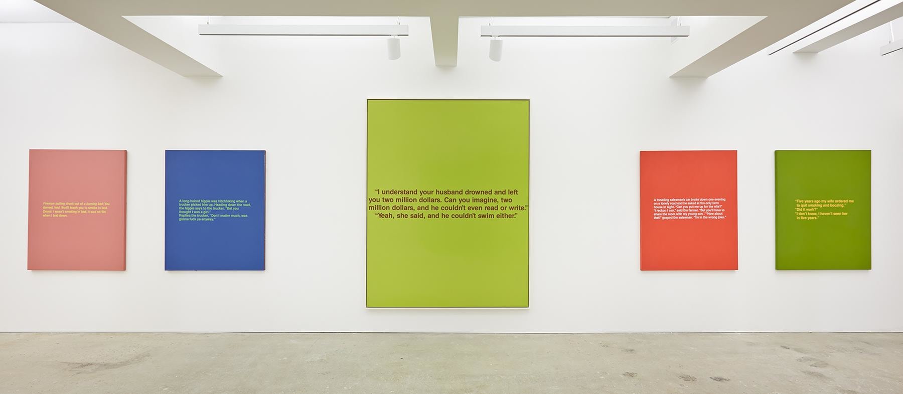 Installation view, Nahmad Contemporary. Photographs by Tom Powel Imaging