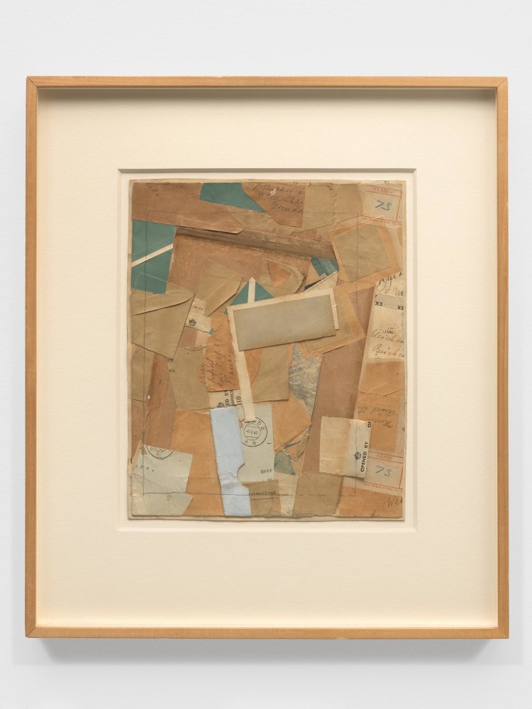 Ohne Titel (Frankreich) (Untitled [France]), 1946-47
Collage and pencil on paper mounted on board
11.5 x 9.4 inches (29.21 x 23.88 cm)