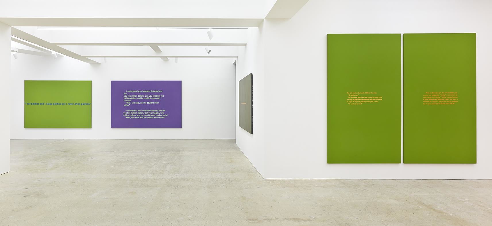 Installation view, Nahmad Contemporary. Photographs by Tom Powel Imaging