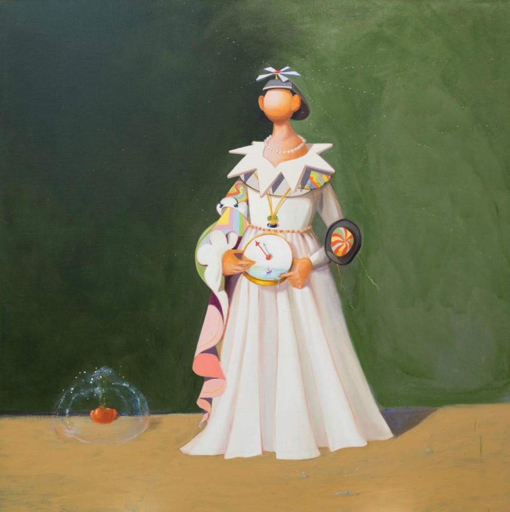 George Condo
Widow&amp;#39;s Watch,&amp;nbsp;1995
Oil on canvas
67 x 67 inches / 170 x 170 cm
&amp;copy; George Condo. Courtesy of the artist and Skarstedt, New York
