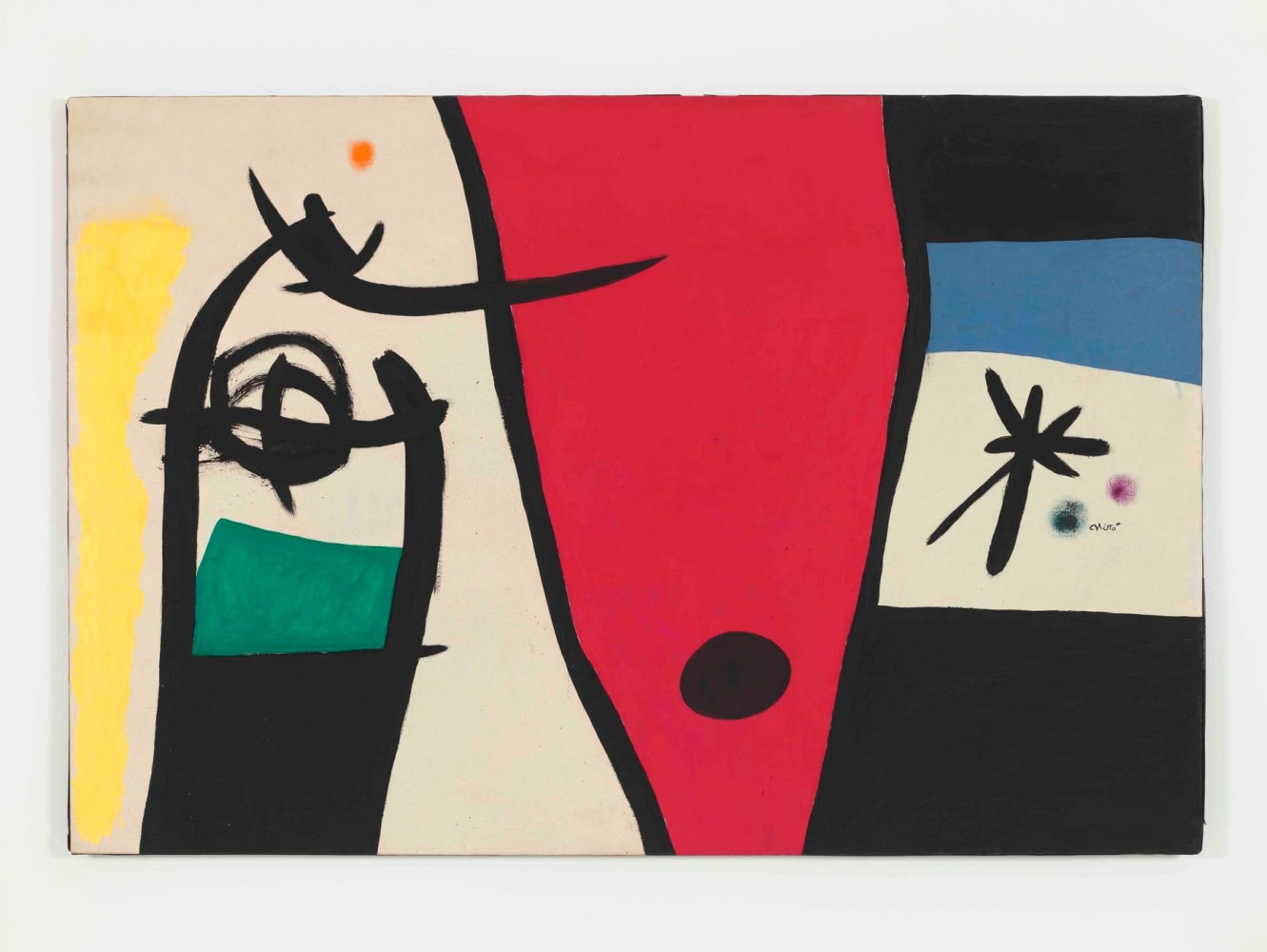 Joan Miró Femme à la voix de rossignol dans la nuit (Woman with the Voice of a Nightingale in the Night), April 18, 1971