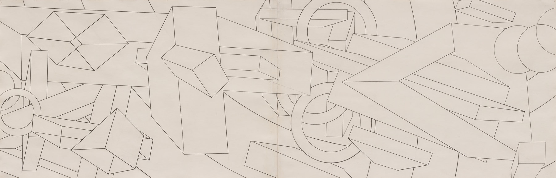 Noah&amp;#39;s Dream III

1970

Graphite on paper

22 1/2 x 70 inches