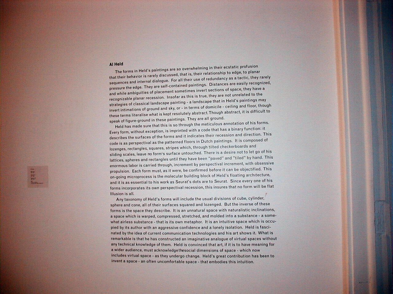 Al Held: Recent Paintings