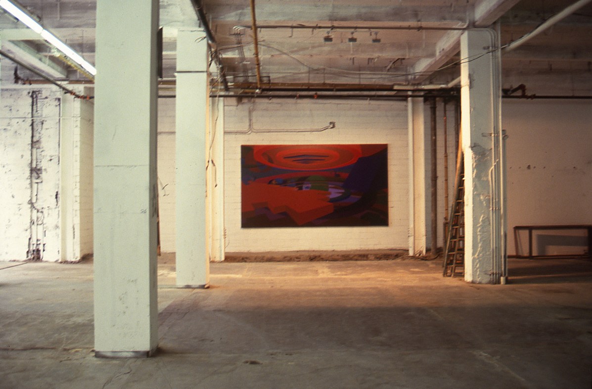 Three Installations of Al Held paintings at Madison Avenue and 57th Street, New York