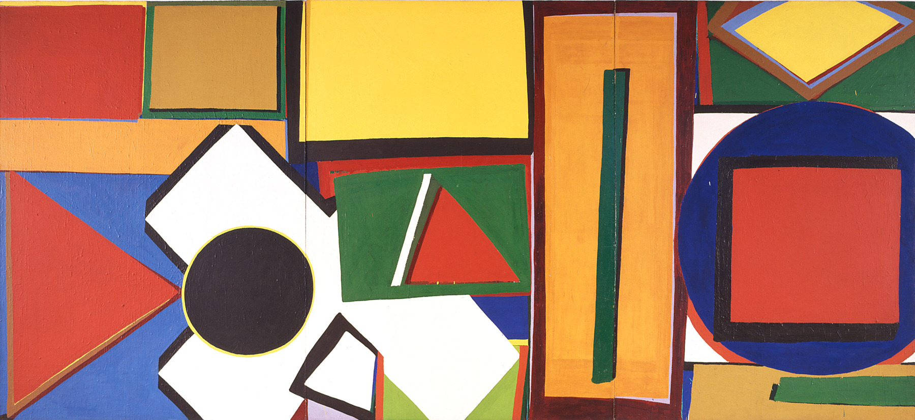 House of Cards

1960

Acrylic on canvas

114 x 252 1/2 inches

Collection of the San Francisco Museum of Modern Art