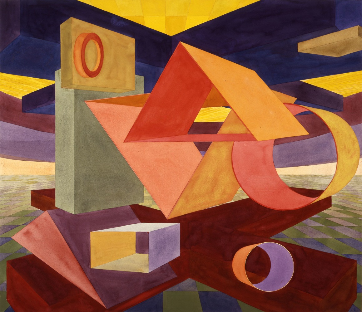 Umbria 23

1992

Watercolor on paper mounted on board

49 x 56 1/2 inches