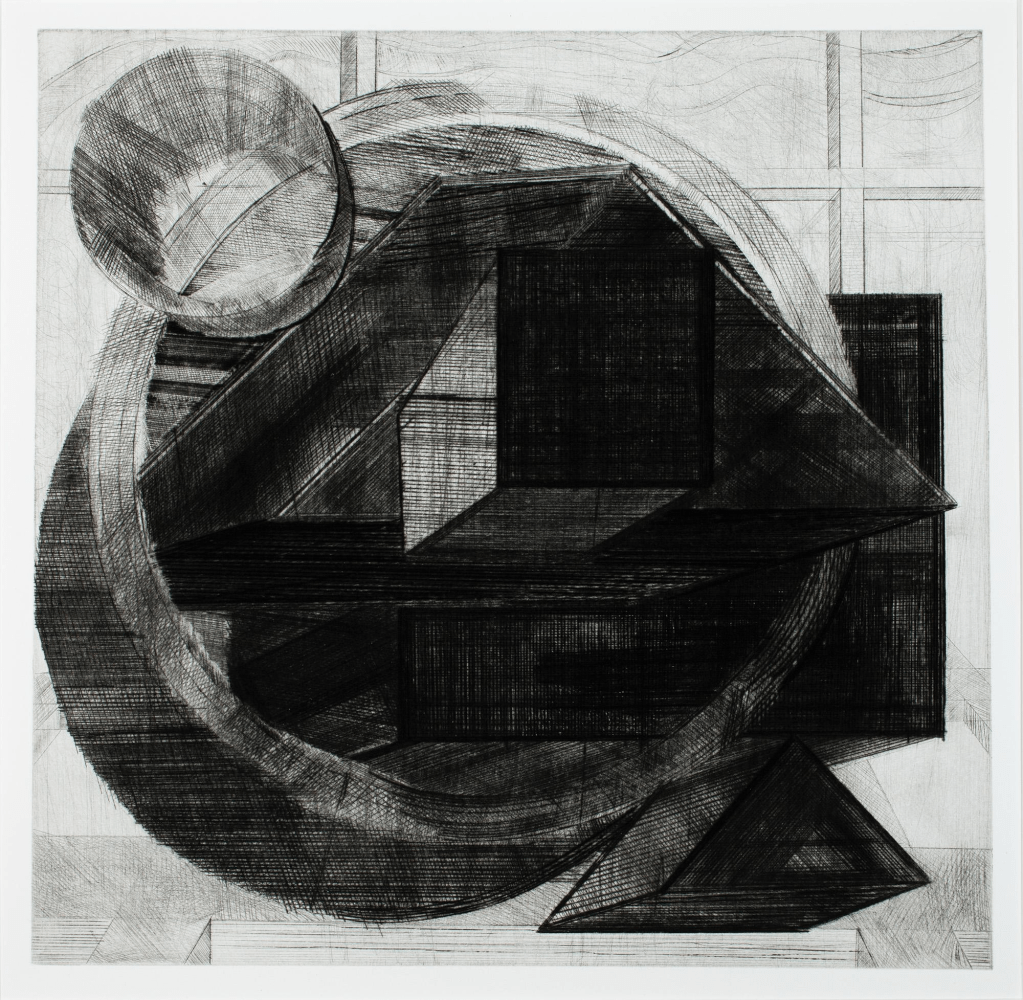 S.F.

1986

Drypoint etching

14 3/4 x 16 inches (image)

Edition of 25

Published by Crown Point Press