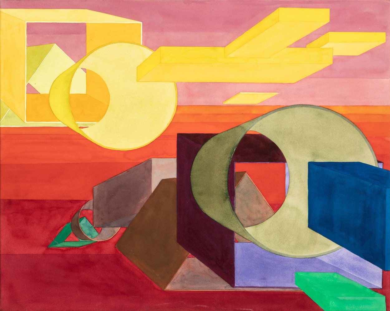 Tesoro 11

1993

Watercolor on paper mounted on board

31 3/4 x 39 1/4 inches