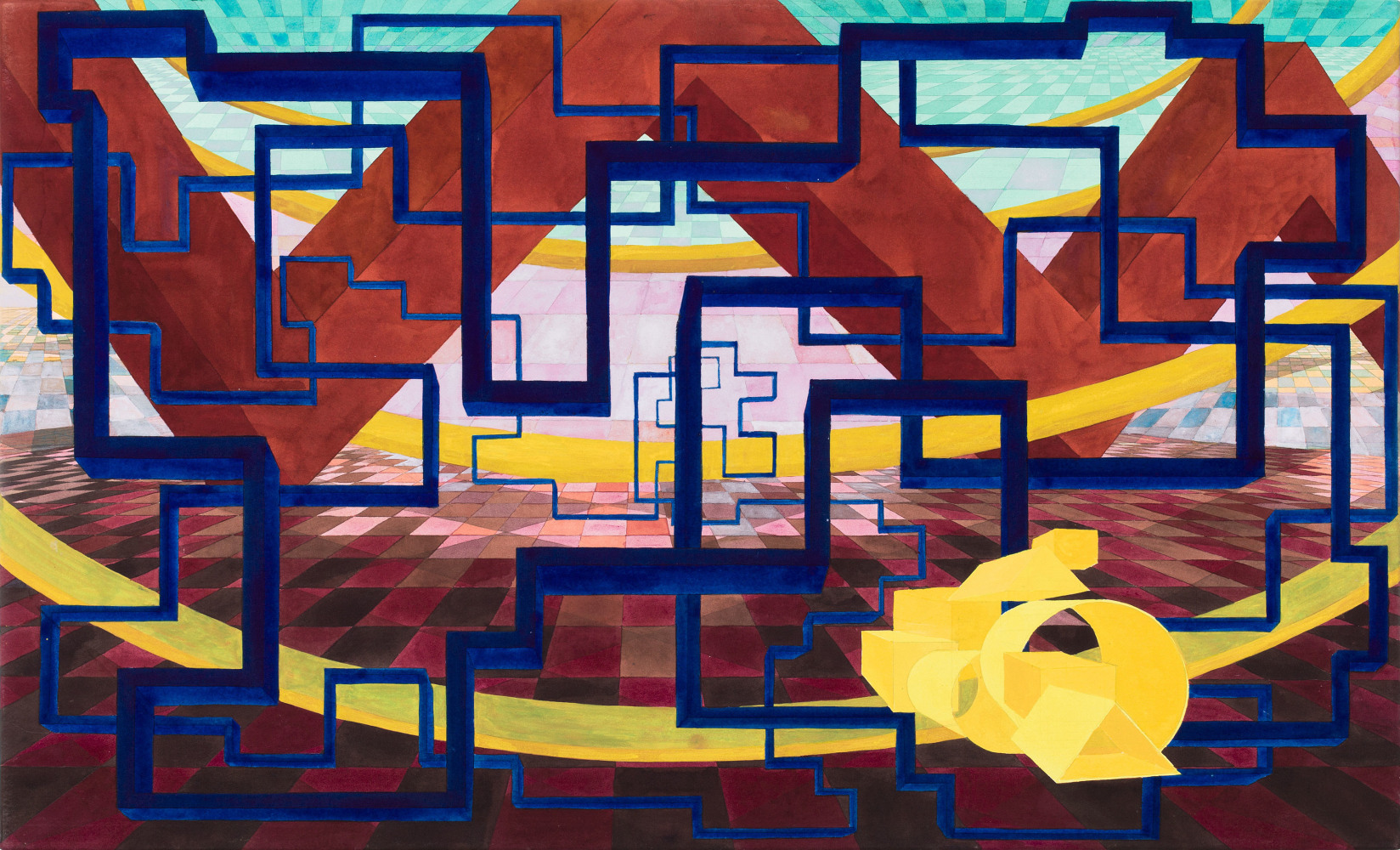 Safari 13

1995

Watercolor on paper mounted on board

30 x 49 inches