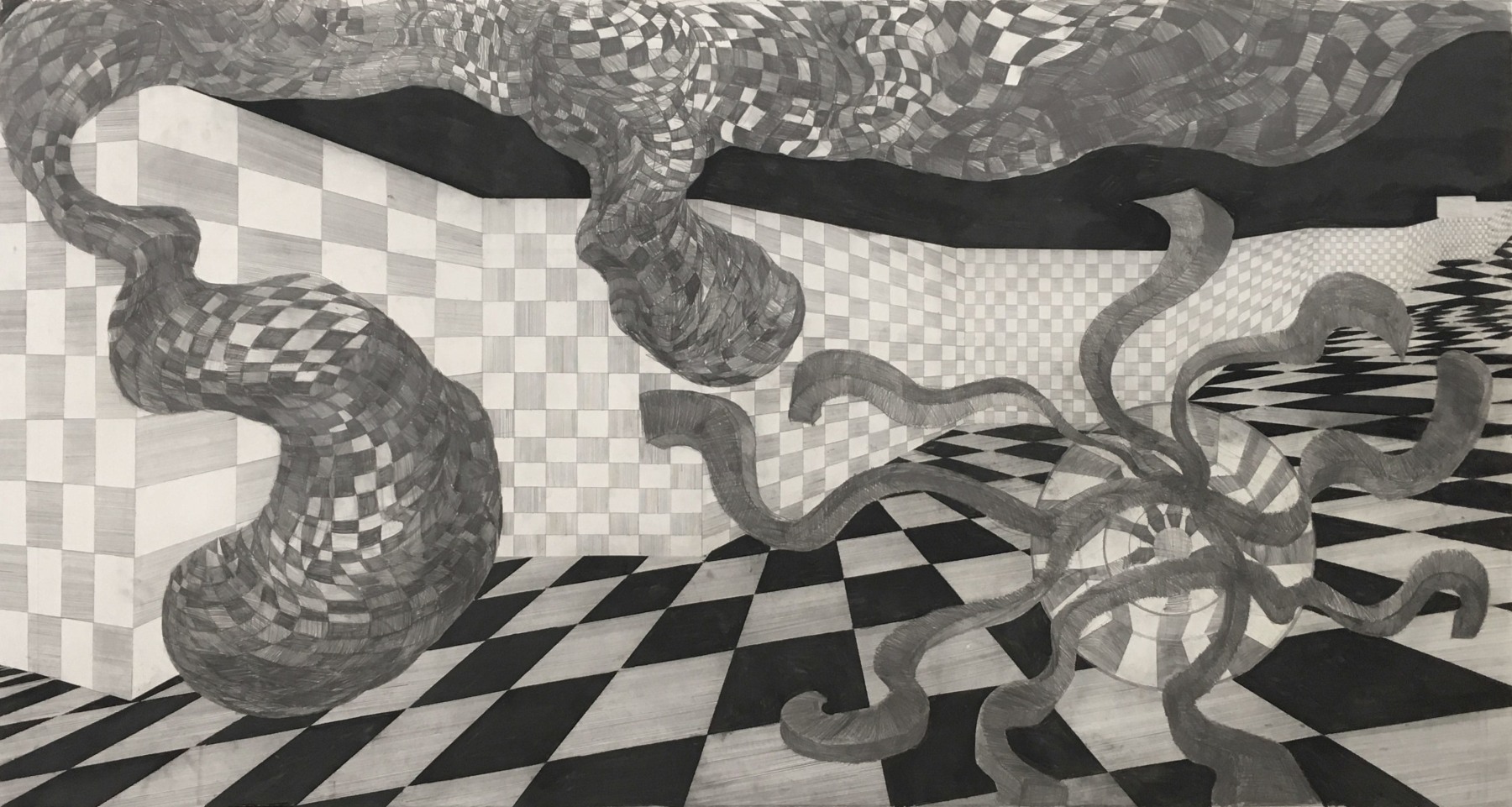 Untitled

2005

Graphite and litho crayon on paper

48 1/2 x 87 inches
