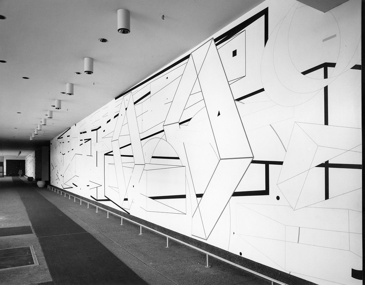 Order-Disorder-Ascension-Descension

1976

Acrylic on canvas

13 x 180 feet

Social Security Administration Building, Philadelphia, Pennsylvania