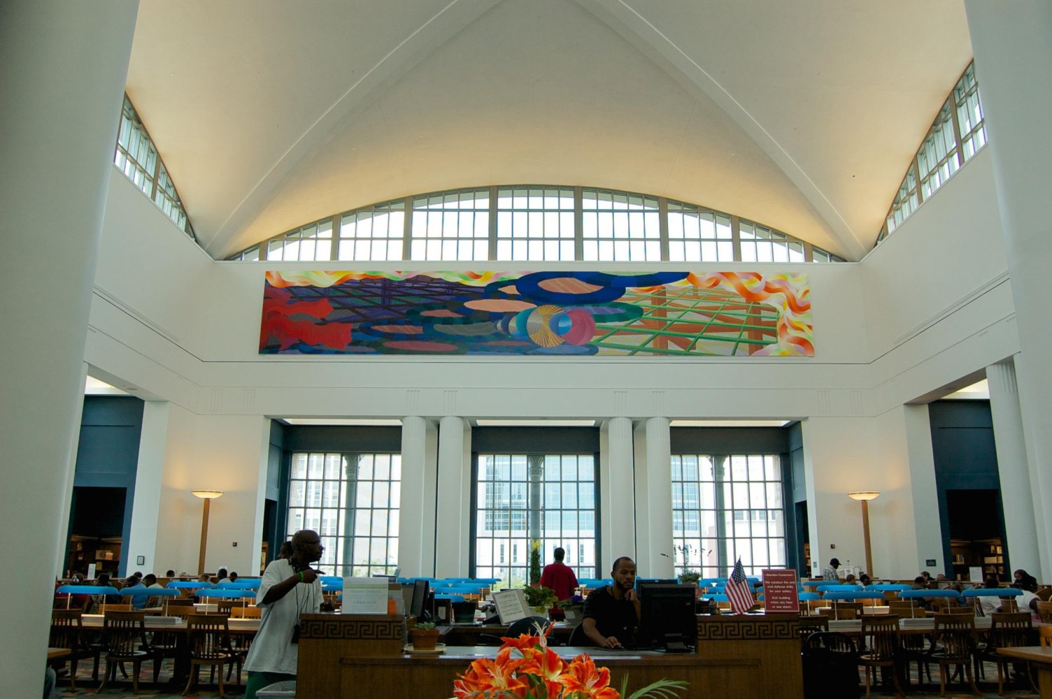Untitled

2005

Acrylic on canvas

9 feet 6 inches x 60 feet

Jacksonville Public Library, Jacksonville, Florida (Robert A. M. Stern, architect)