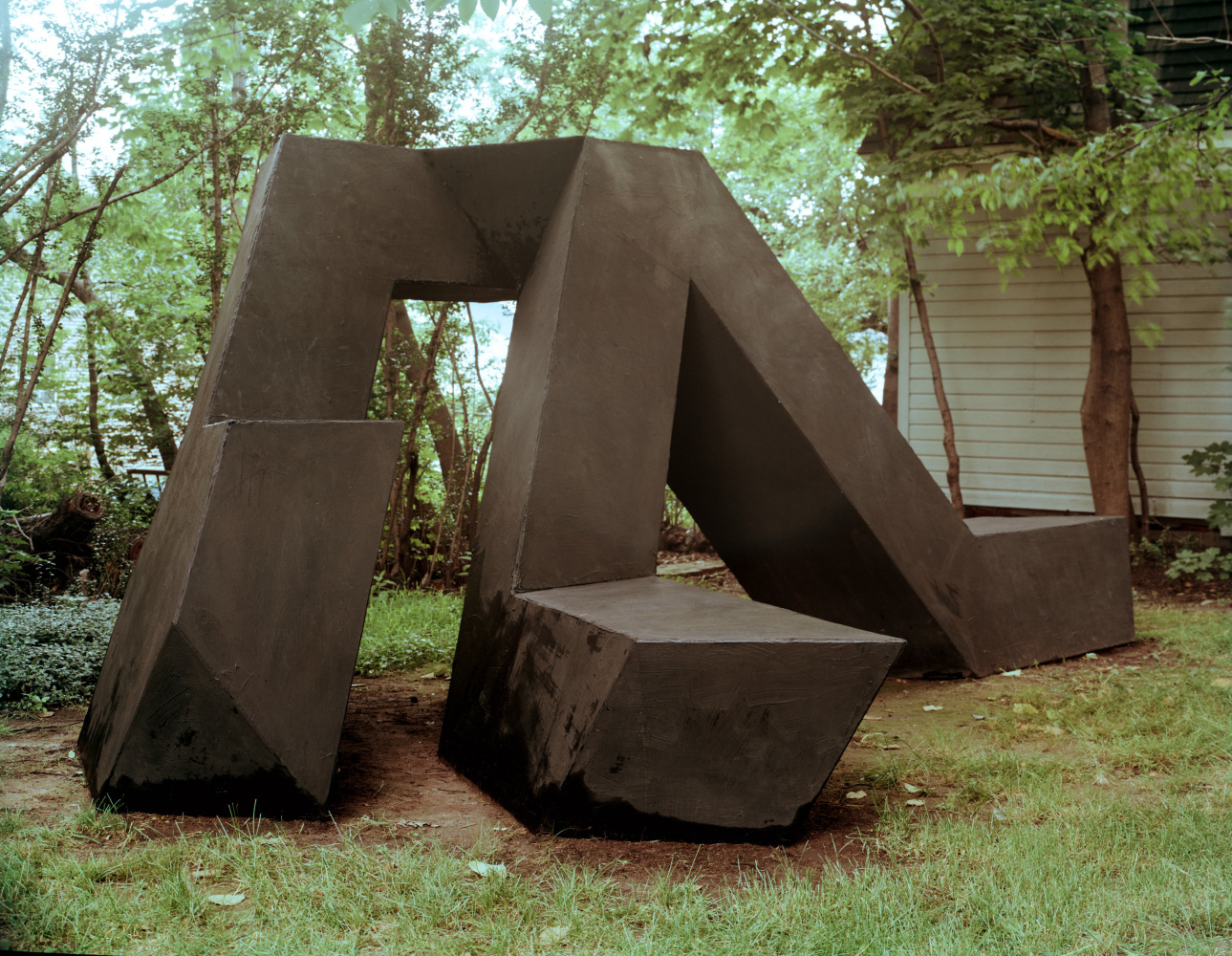 Plywood, painted black
7 ft. 7 1/4 in. &amp;times; 18 ft. 8 in. &amp;times; 11 ft. 3 in. (231.8 &amp;times; 569 &amp;times; 342.9 cm)