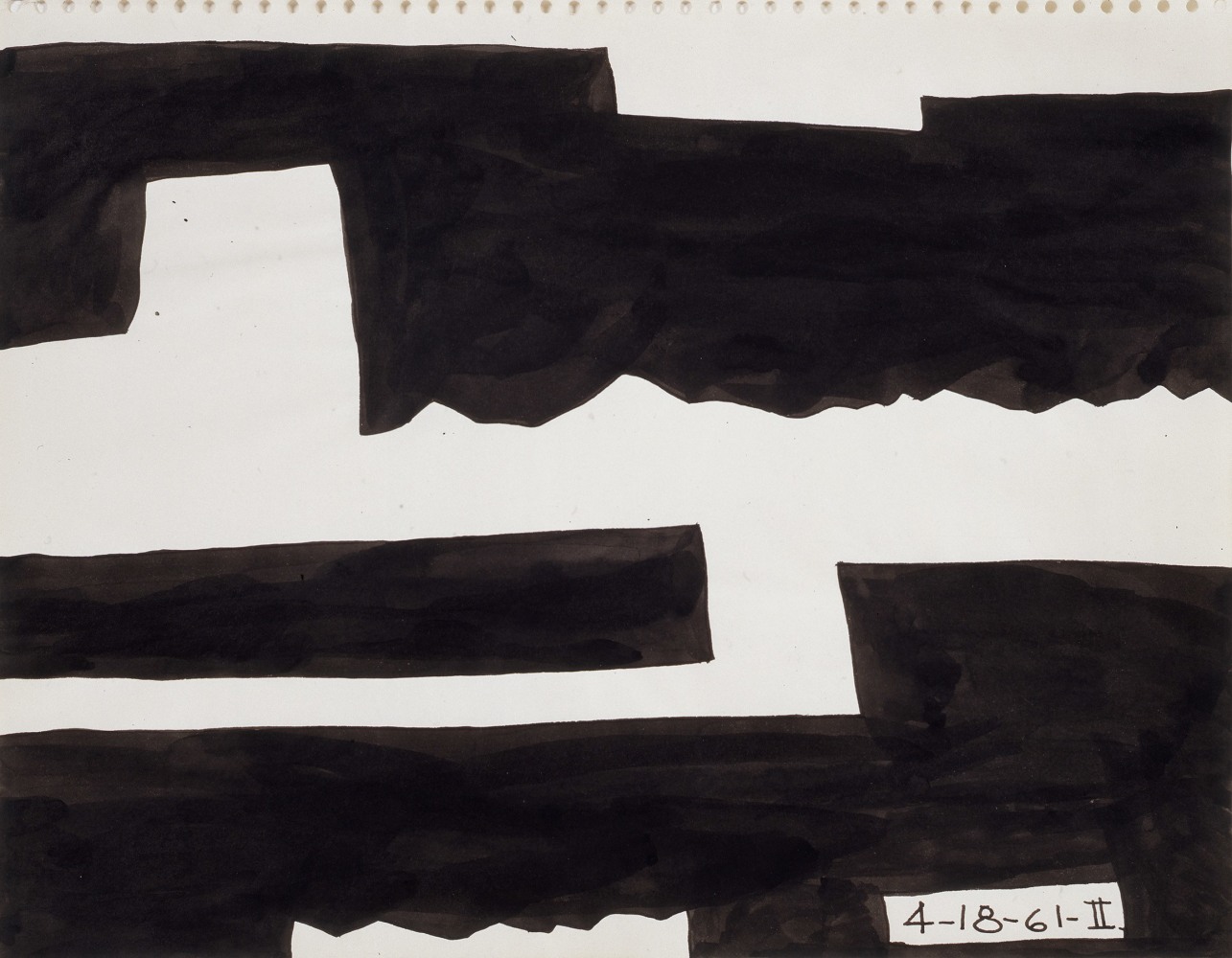 Untitled, 1961
Ink on paper
11 &amp;times; 13 7/8 in. (27.9 &amp;times; 35.2 cm)
IVAM Institut Valenci&amp;agrave; d&amp;rsquo;Art Modern, Spain