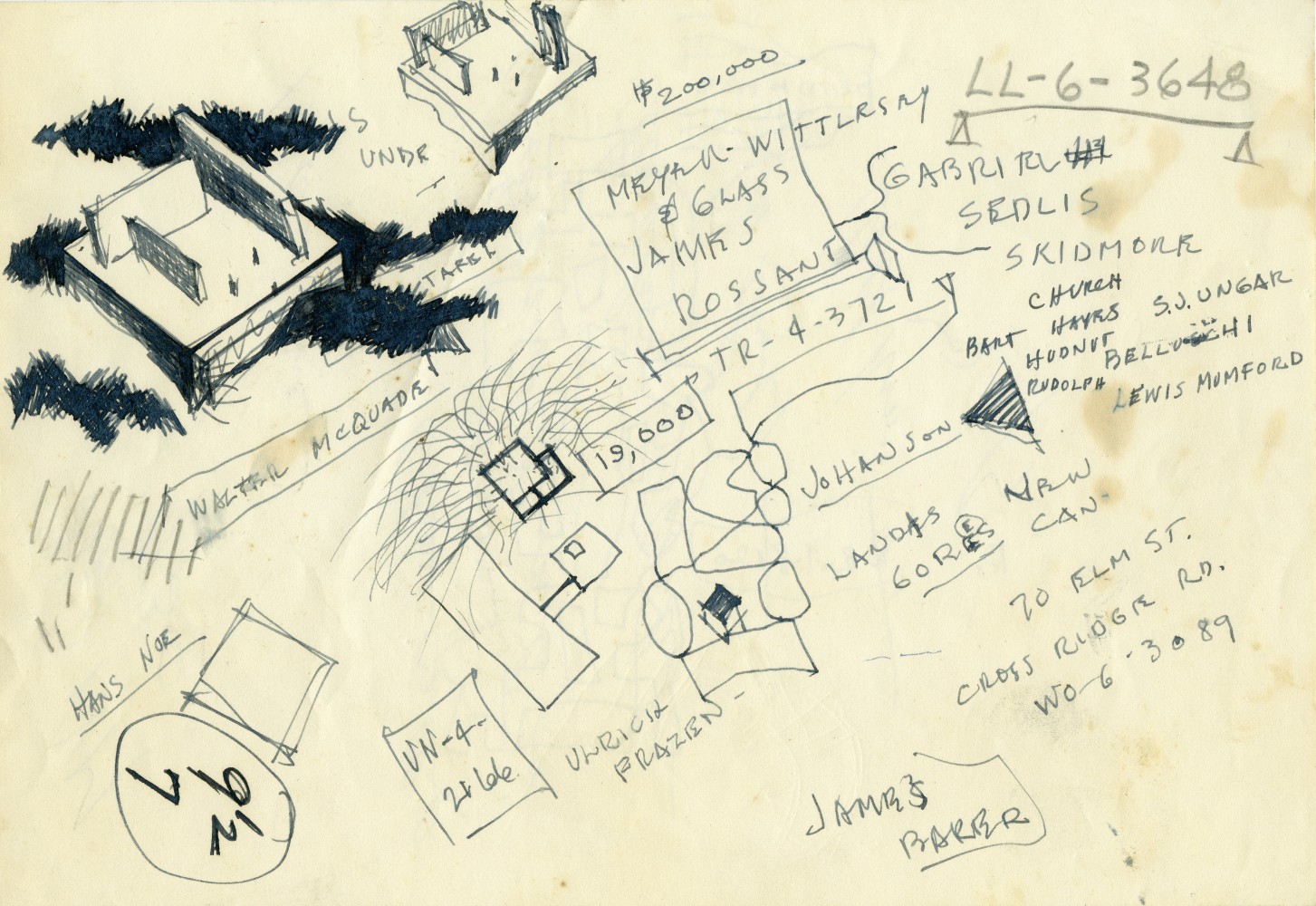 Sketch, ink and graphite on paper
7 1/4 &amp;times; 10 1/2 in. (18.4 &amp;times; 26.7 cm)