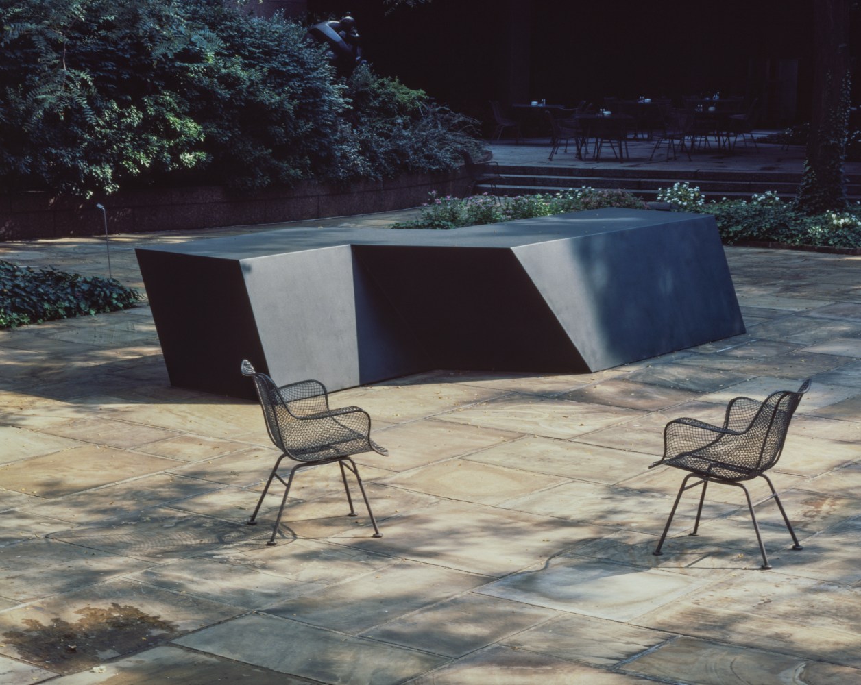 Welded bronze, black patina
33 in. &amp;times; 13 ft. 4 in. &amp;times; 6 ft. 8 in. (83.8 &amp;times; 406.4 &amp;times; 203.2 cm), edition 1/6
Contemporary American Artists.&amp;nbsp;Cleveland Museum of Art, 1974