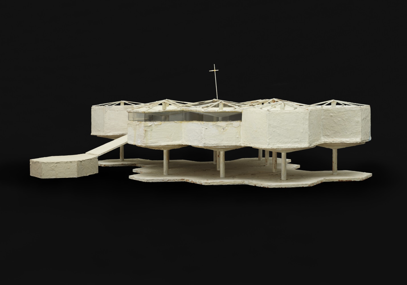 Model, painted wood and cardboard
6 3/4 &amp;times; 29 &amp;times; 18 1/4 in. (17.1 &amp;times; 73.7 &amp;times; 46.4 cm)