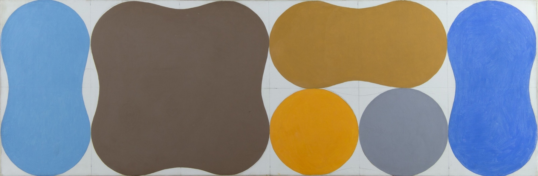 Louisenberg #11, 1953&amp;ndash;54
Oil on canvas
15 3/4 &amp;times; 47 1/4 in. (40 &amp;times; 120 cm)