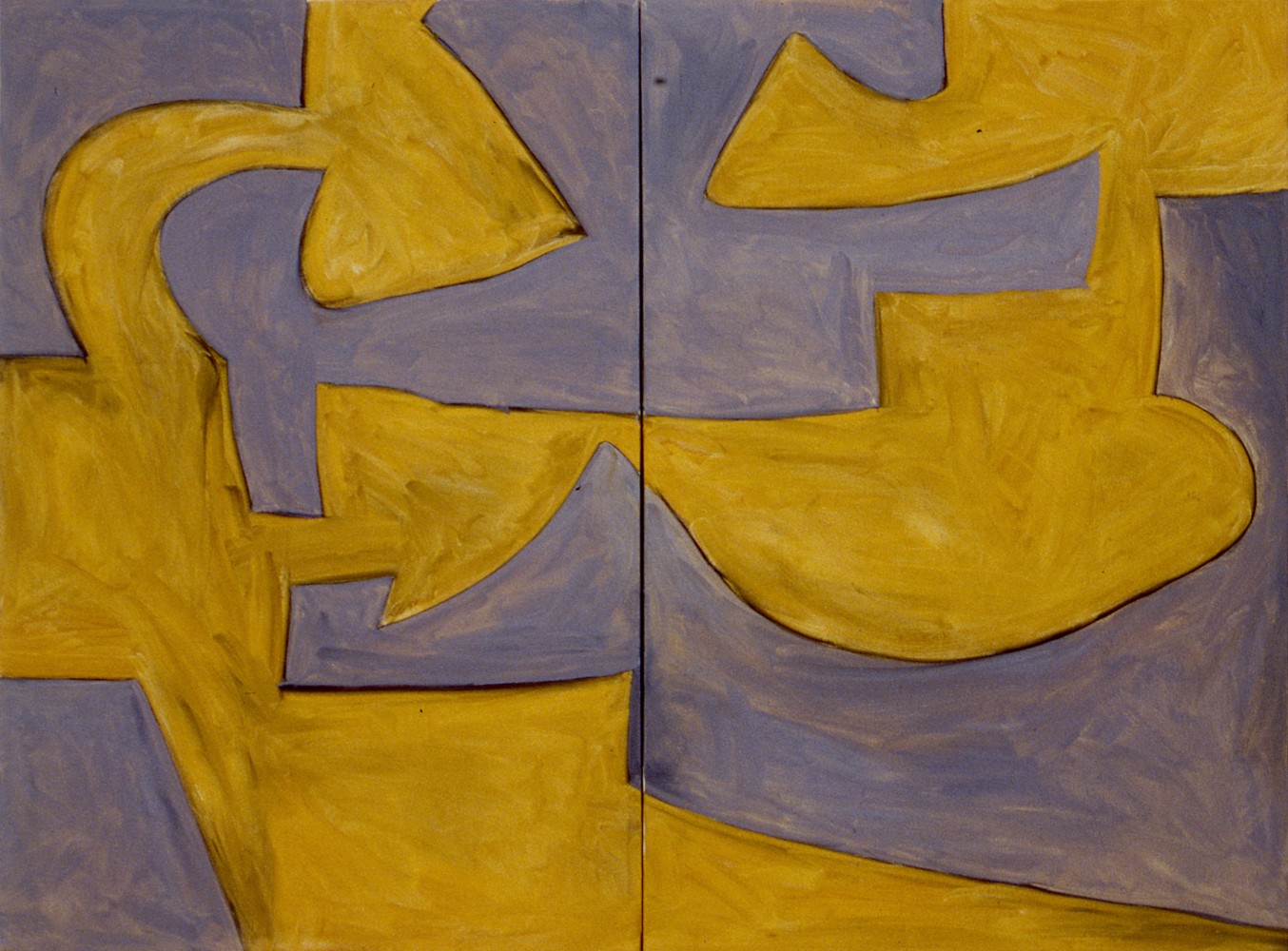 Untitled, 1959
Oil on canvas
36 &amp;times; 48 in. (91.4 &amp;times; 121.9 cm), two panels