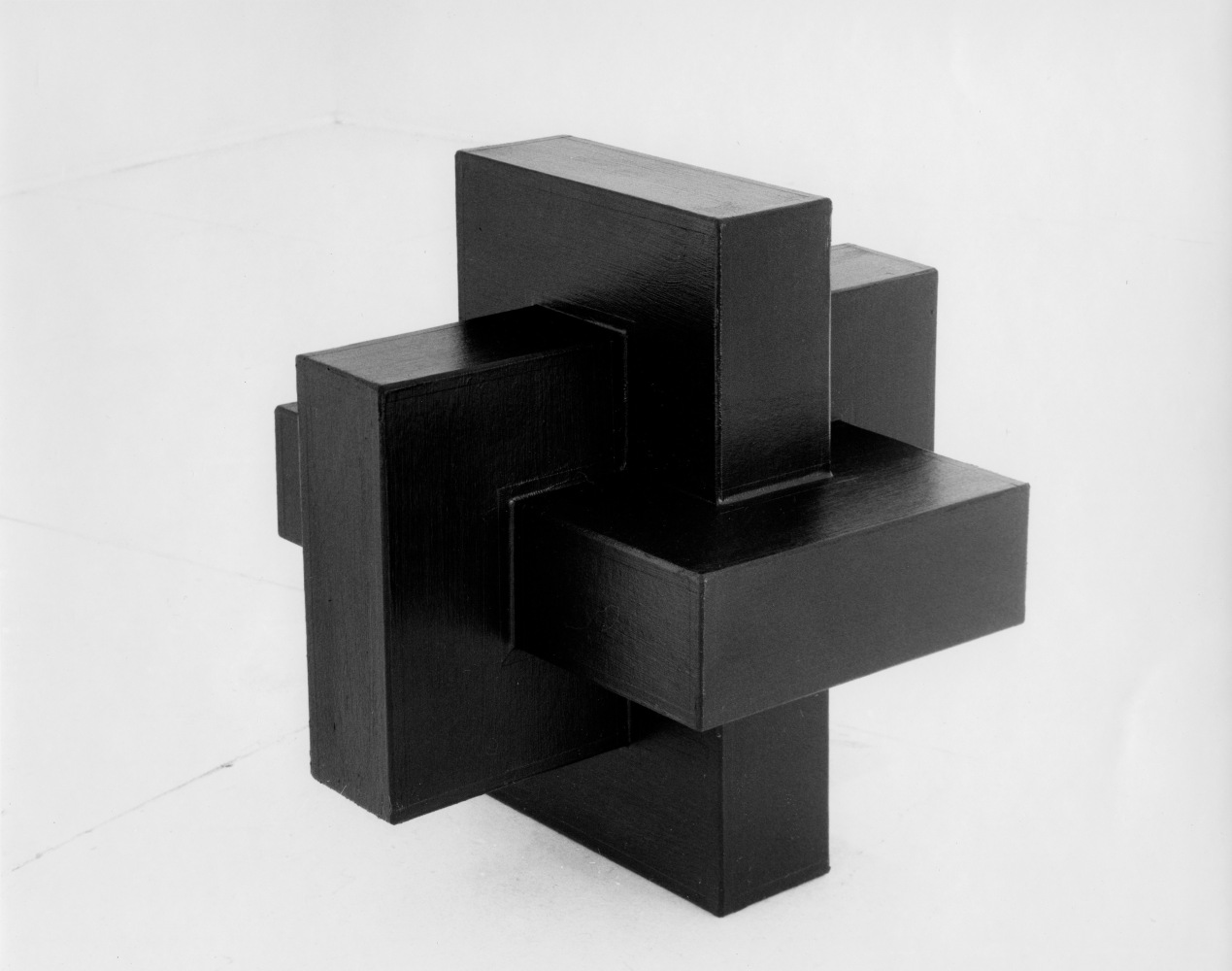 Cardboard, painted black
16 1/2 &amp;times; 16 1/2 &amp;times; 16 1/2 in. (41.9 &amp;times; 41.9 &amp;times; 41.9 cm)