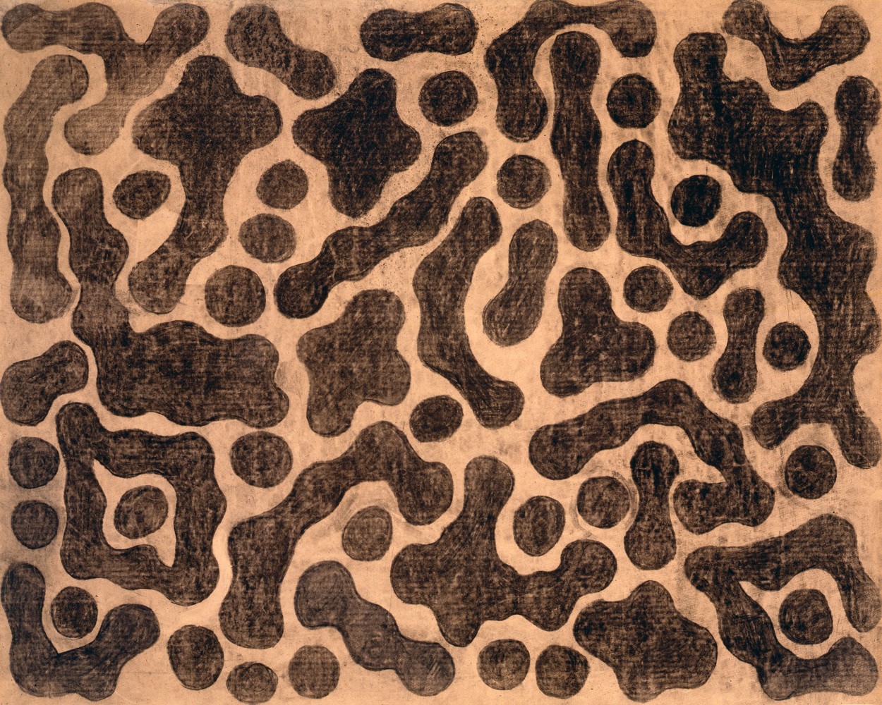 Untitled, 1953&amp;ndash;55
Charcoal on brown paper
31 3/4 &amp;times; 39 1/4 in. (80.6 &amp;times; 99.7 cm)
The Museum of Modern Art, New York