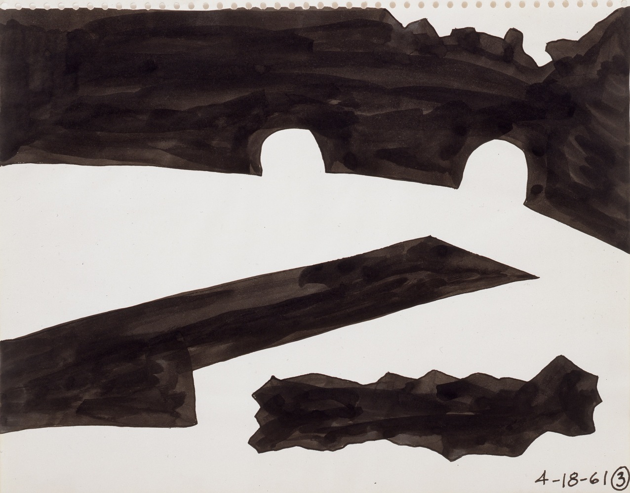 Untitled, 1961
Ink on paper
11 &amp;times; 13 7/8 in. (27.9 &amp;times; 35.2 cm)
IVAM Institut Valenci&amp;agrave; d&amp;rsquo;Art Modern, Spain