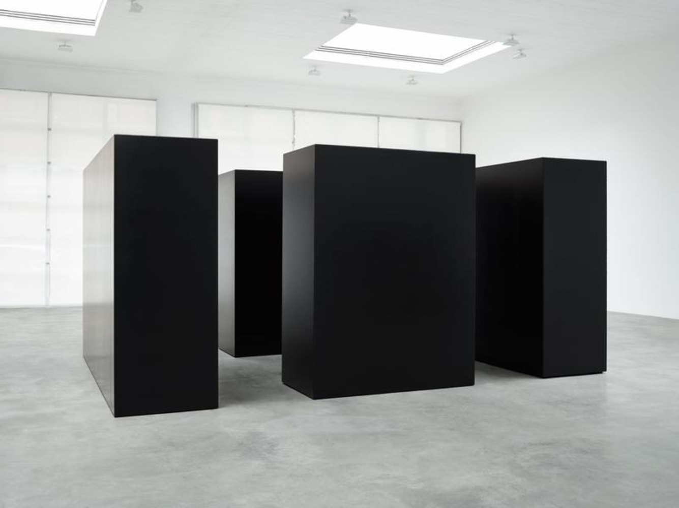 Steel, painted black
Overall: 6 ft. 8 in. &amp;times; 15 ft. &amp;times; 10 ft. (203.2 &amp;times; 457.2 &amp;times; 304.8 cm), edition 2/3
Tony Smith Estate