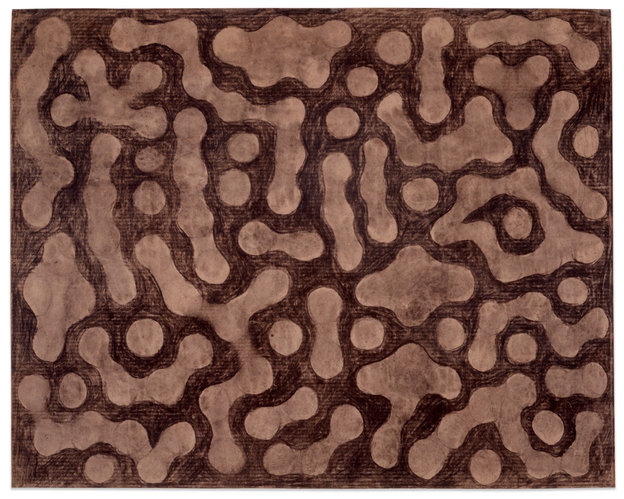 Untitled, 1953&amp;ndash;55
Charcoal on brown paper
31 3/4 &amp;times; 39 1/4 in. (80.6 &amp;times; 99.7 cm)
The Metropolitan Museum of Art, New York