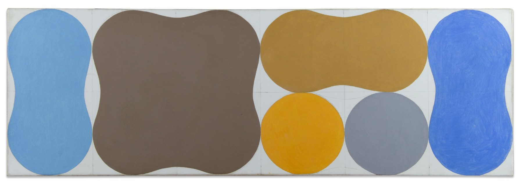 Louisenberg #11, 1953&amp;ndash;54
Oil on canvas
15 3/4 &amp;times; 47 1/4 in. (40 &amp;times; 120 cm)