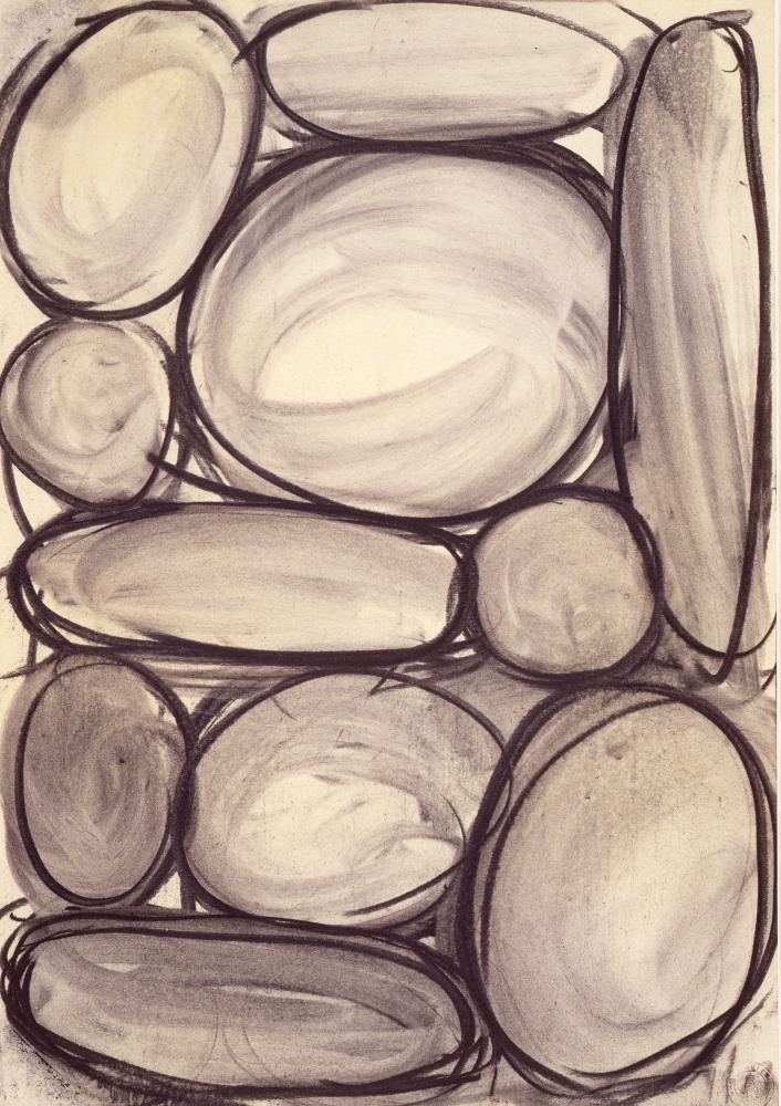 Untitled, 1954
Charcoal on paper
17 3/8 &amp;times; 12 1/8 in. (44.1 &amp;times; 30.8 cm)