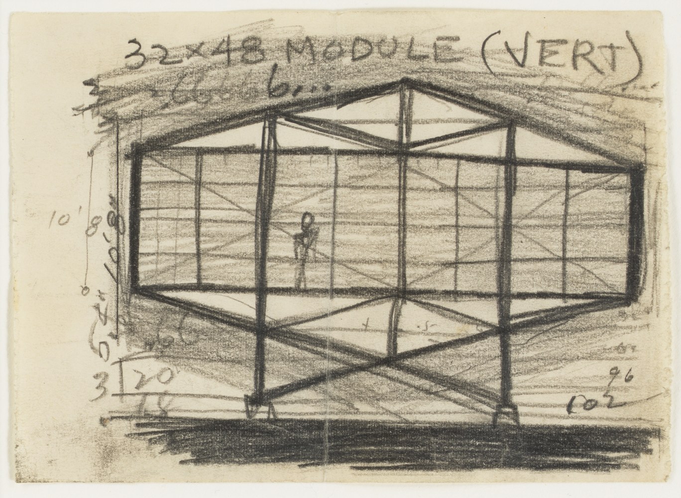 Sketch, graphite on paper
3 3/8 &amp;times; 4 3/4 in. (8.6 &amp;times; 12.1 cm)