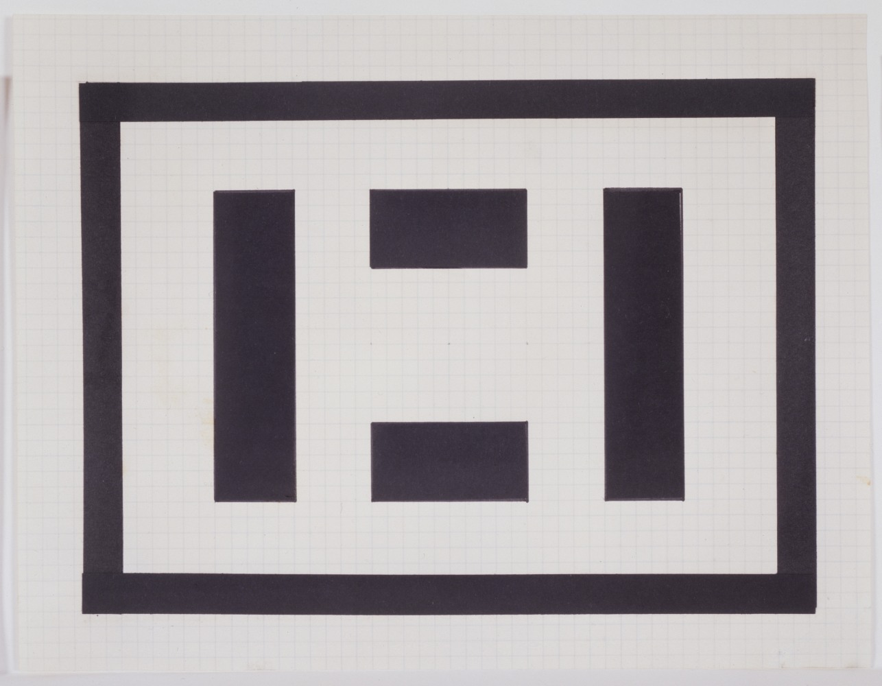 Collage on gridded paper
8 1/2&amp;nbsp;&amp;times; 11 in. (21.6 &amp;times; 27.9 cm)