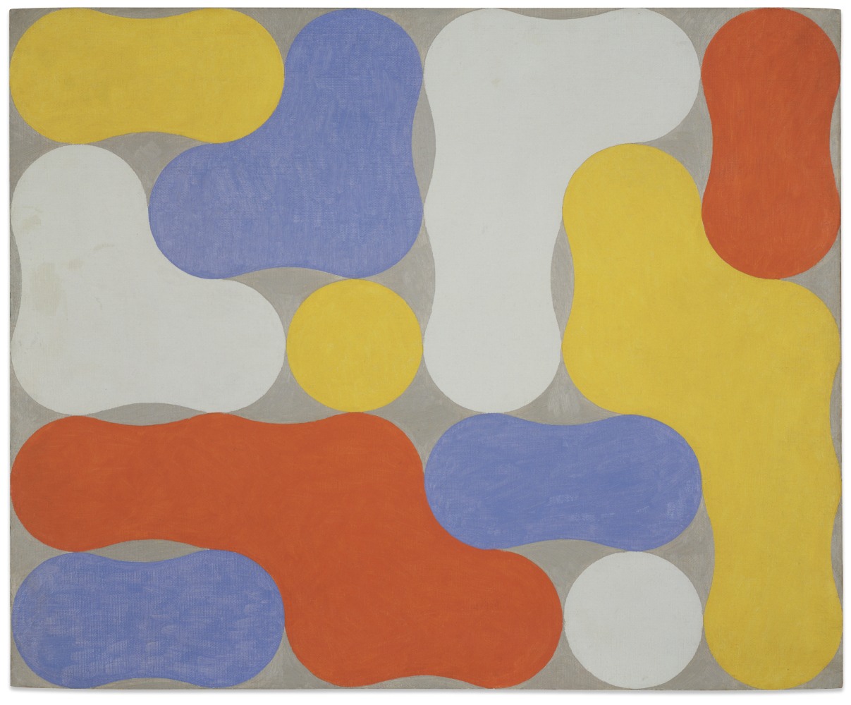 Untitled, 1953&amp;ndash;54
Oil on board
19 1/2 &amp;times; 23 3/8 in. (49.5 &amp;times; 59.4 cm)